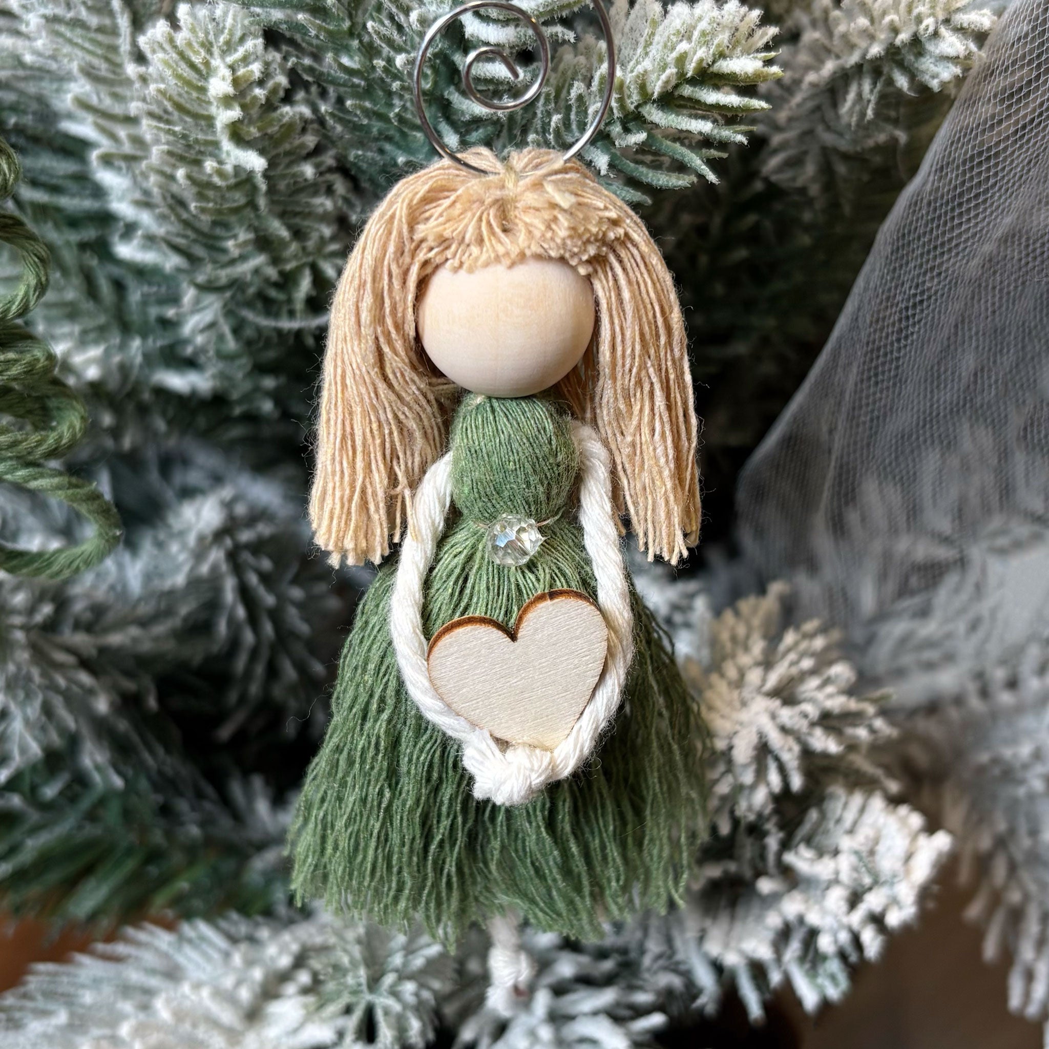 Macrame Christmas Angel - Expecting