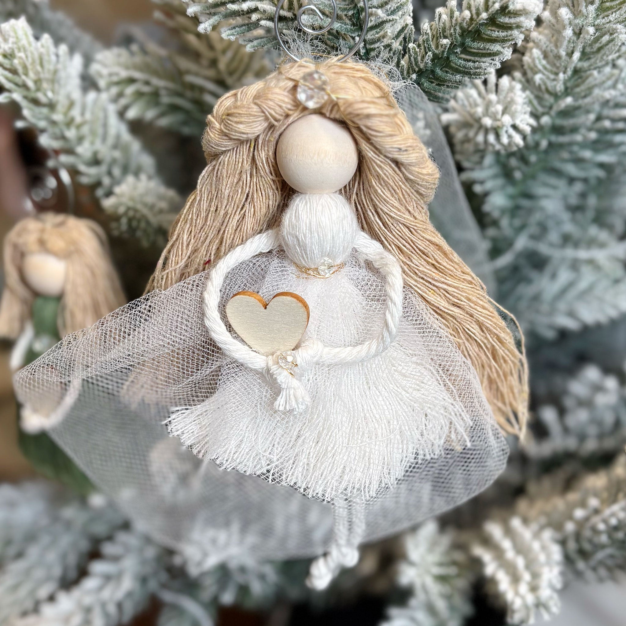 Macrame Christmas Angel - Bride to be