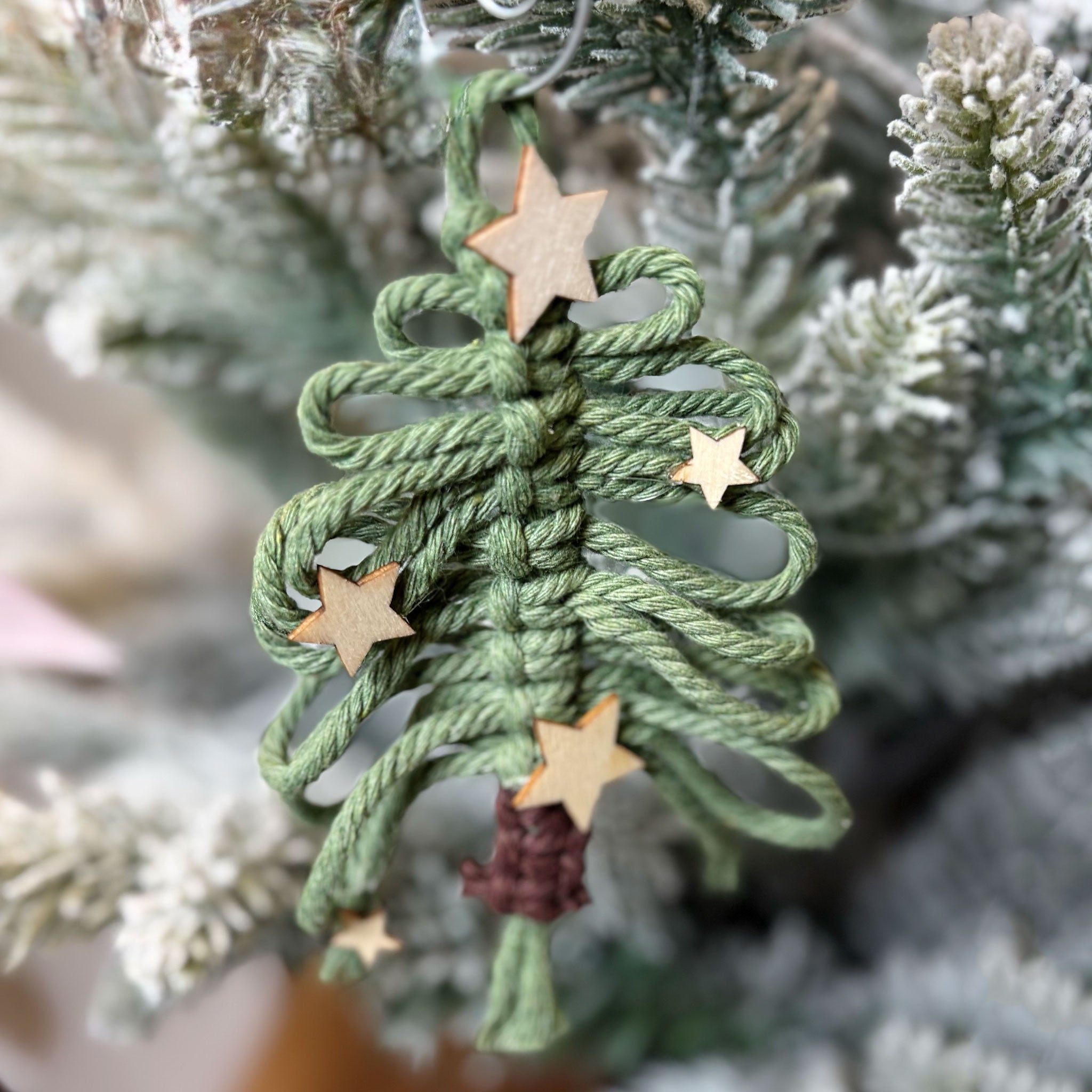 Macrame Christmas Tree Ornament