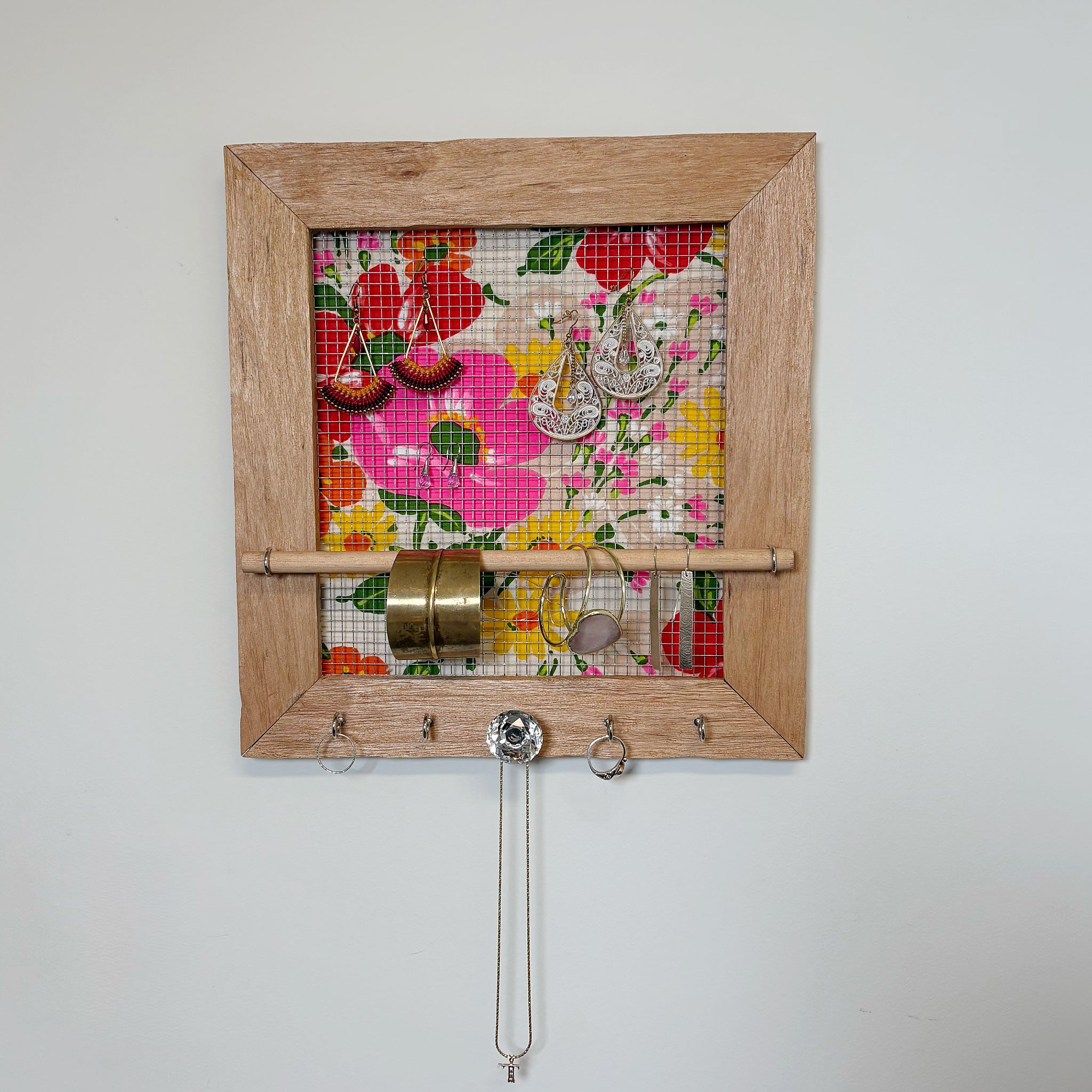 Wood and Jewels Jewelry Holder - Medium